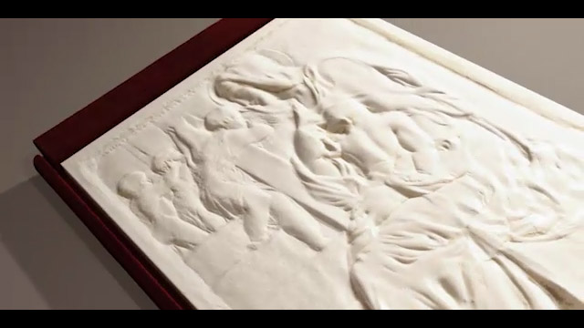 Animazione 3D del libro di FMR Michelangelo