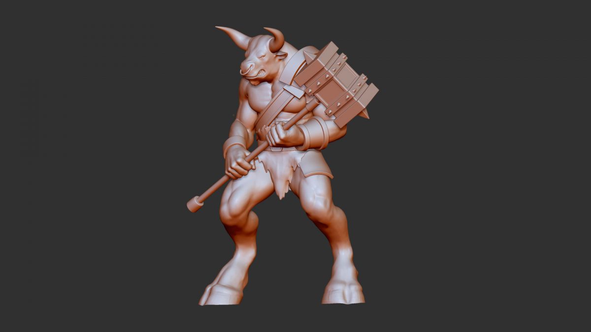 Digital sculpting di un personaggio mitologico